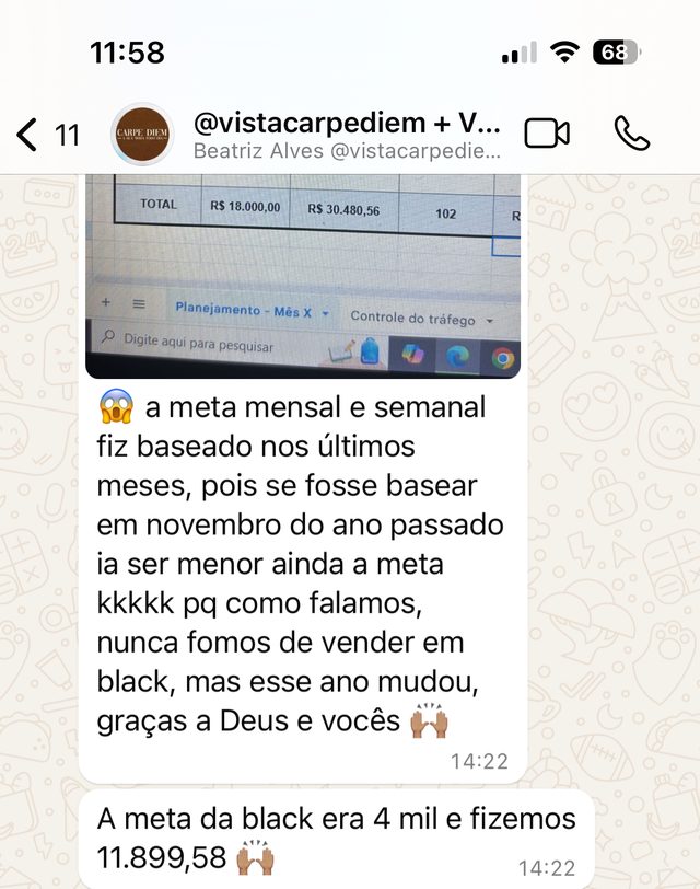 Conversa da Beatriz Alves: a meta da Black era 4 mil e fizemos 11.899,58
